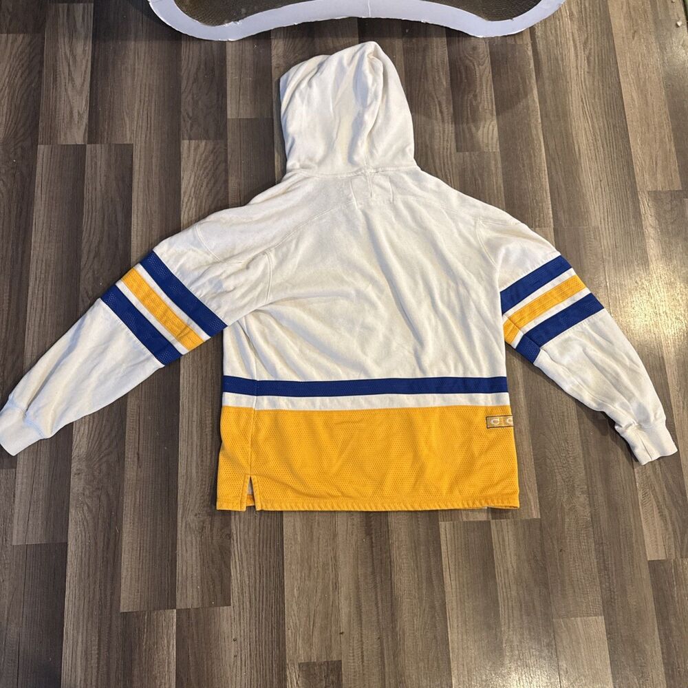 St. Louis Blues Hoodie Mens Large CCM NHL Sweatshirt Logo STL Retro‎ Drawstrings - Picture 7 of 7
